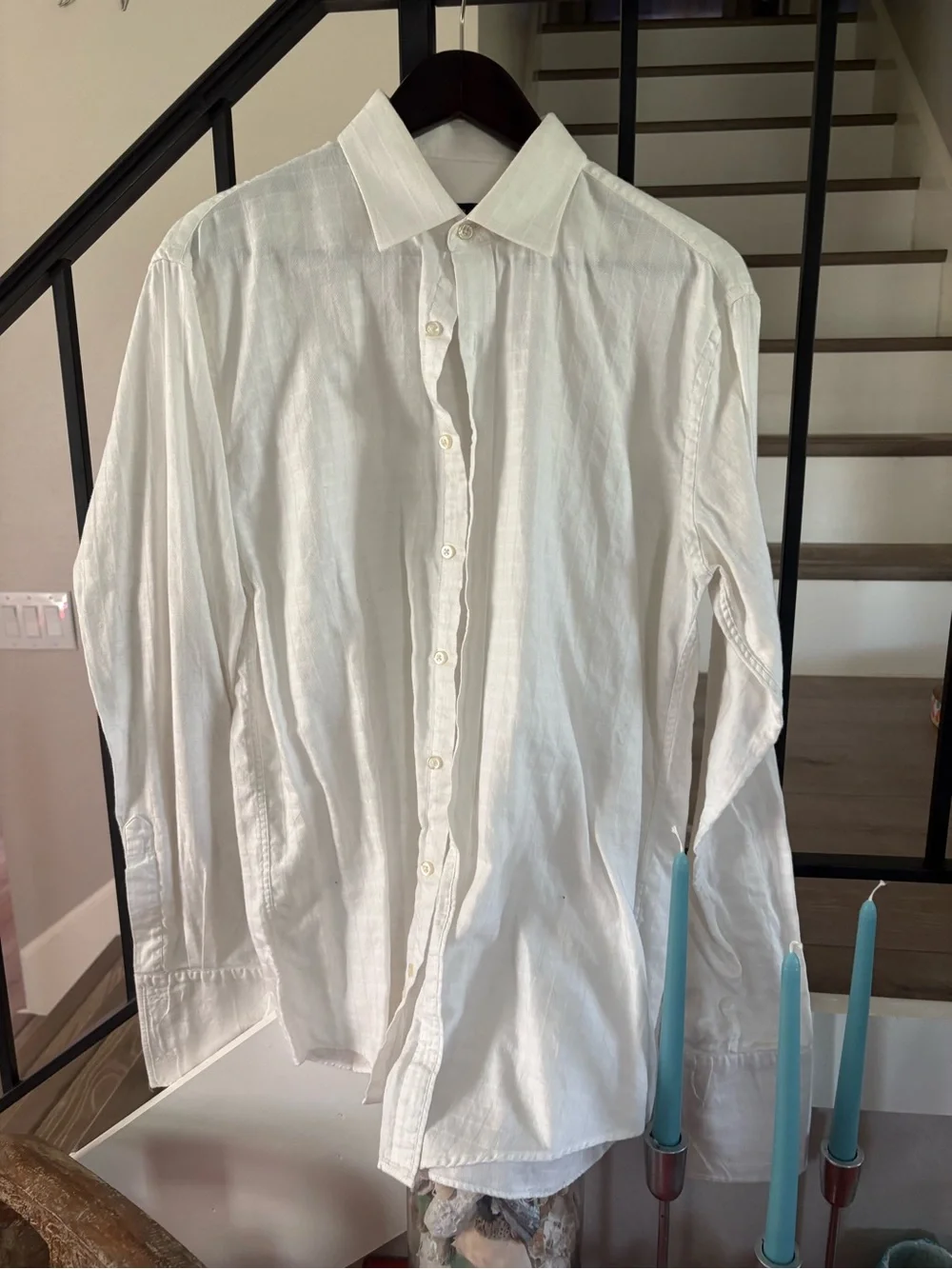 Designer MenDress Shirts All Should Fit Sz Large, Take All READ shipping!